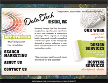 Tablet Screenshot of datatechdesigns.com